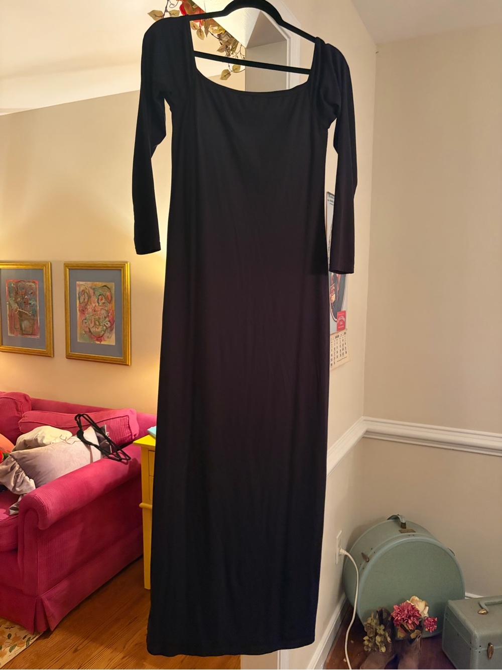 Klassy Network Black Long Sleeve Brami Maxi Dress size large